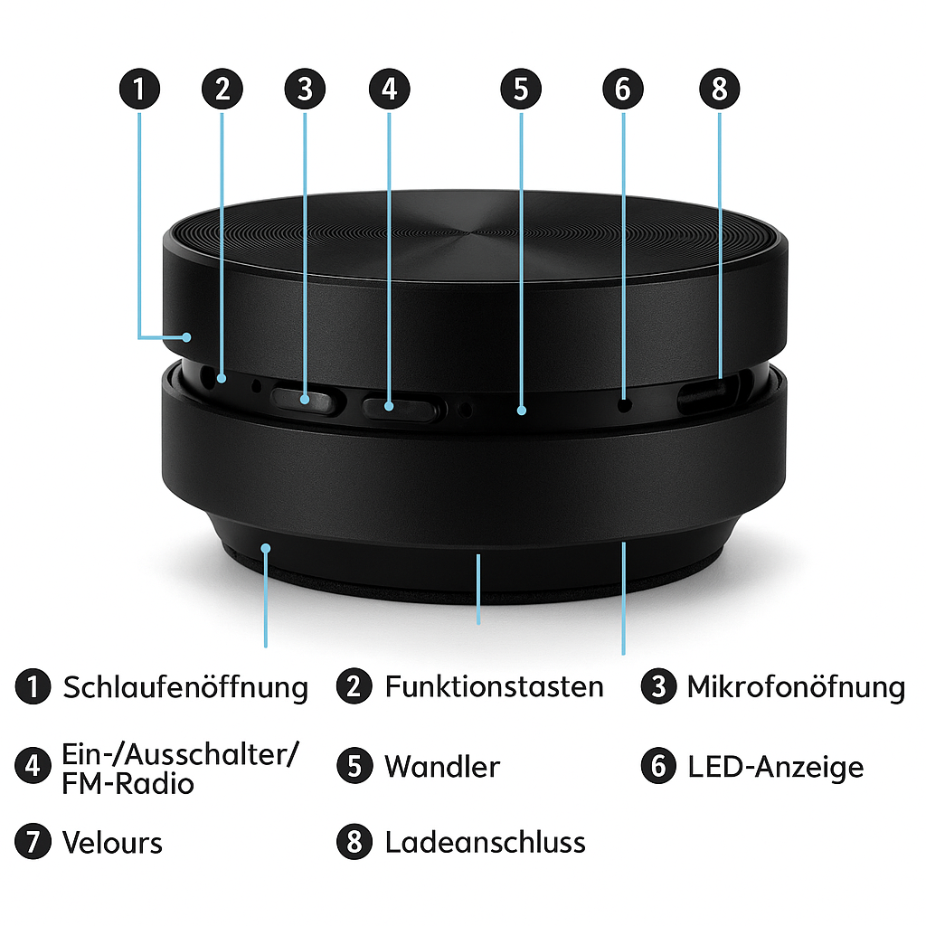 Magnetischer Bluetooth Lautsprecher