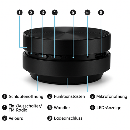 Magnetischer Bluetooth Lautsprecher